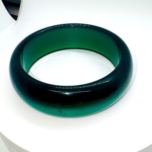 Vintage green moon glow acrylic bangle size 8​​